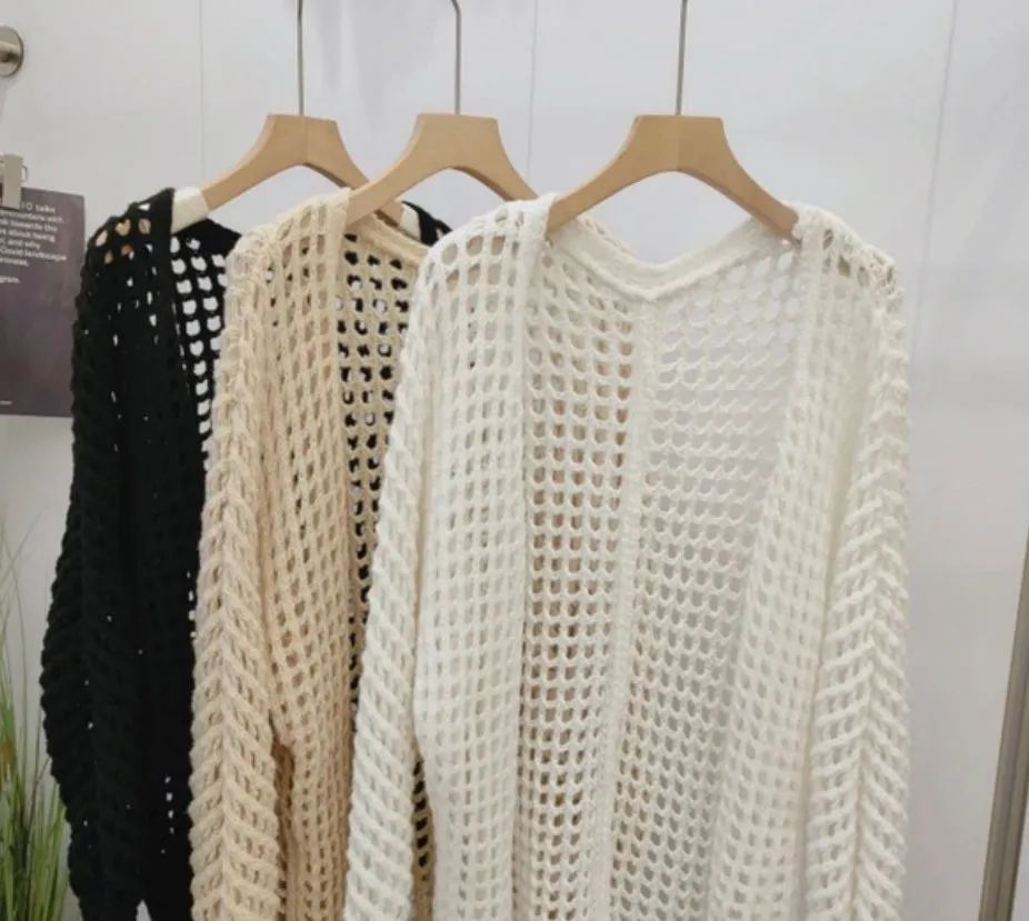 Waffle Knit Cardigan