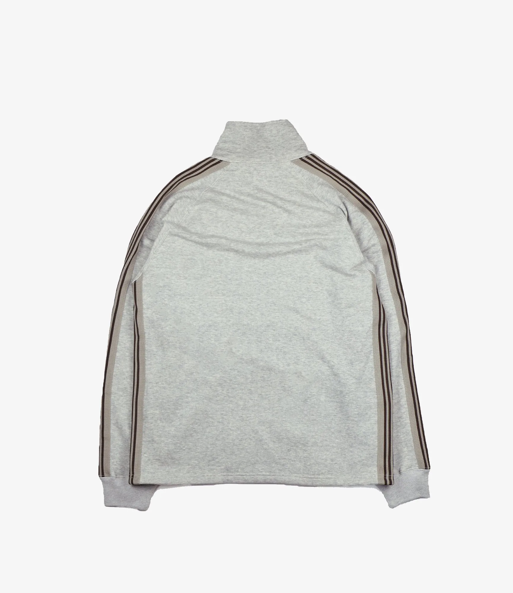 Warm Up Track Jacket – Grey Cotton Fleece